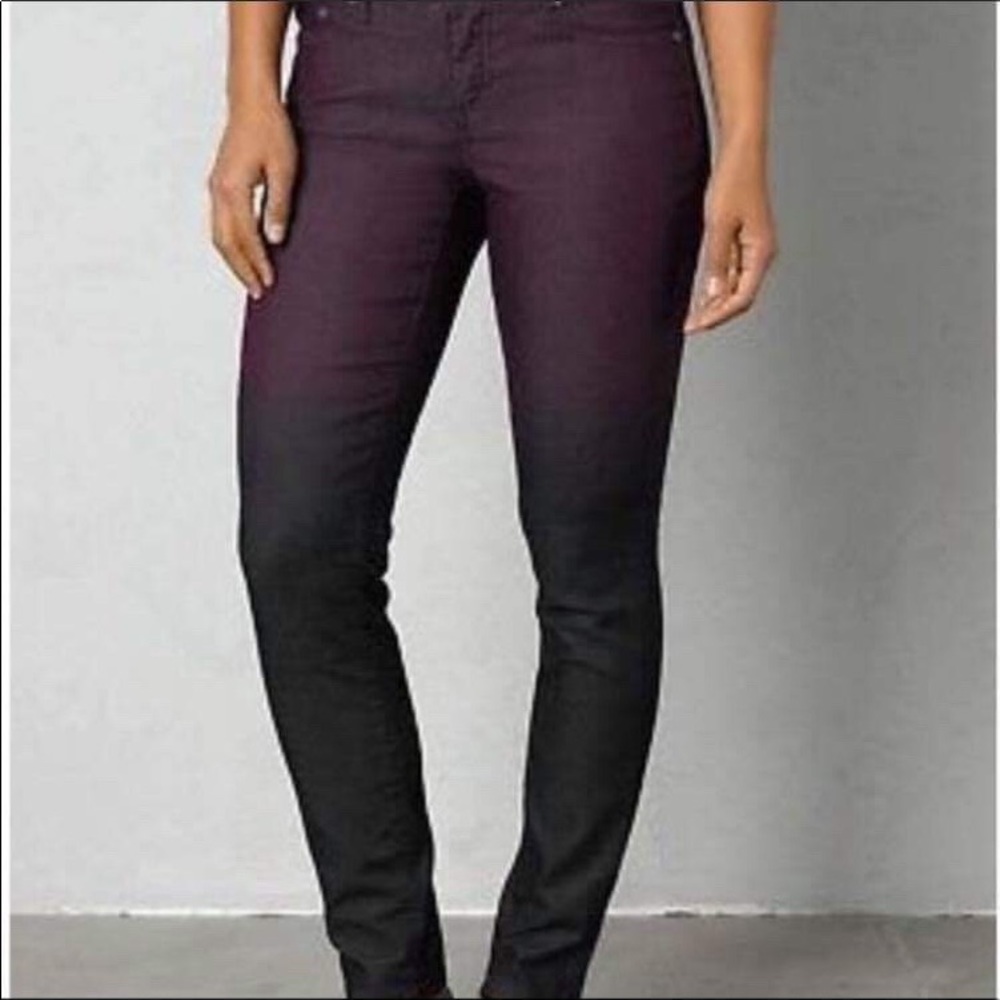 NWT PRANA OMBRE WOMENS PANTS SIZE 4/27 BLACK PLUM
